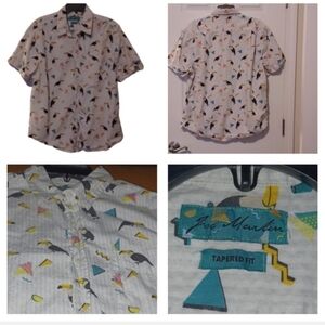 -- Men's Toucan Print Shirt - Multicolor